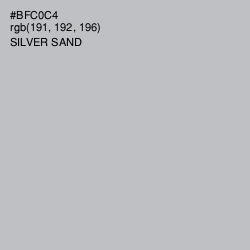 #BFC0C4 - Silver Sand Color Image